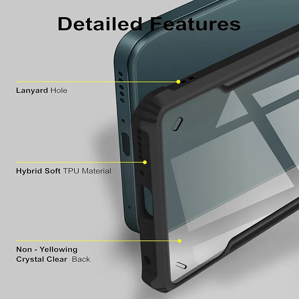 Back Case Cover for Mi Redmi Note 14 5G | Compatible for Mi Redmi Note 14 5G Back Case Cover | Clear Case with Camera Protection | (TPU + PC | Matte Black) Image 3