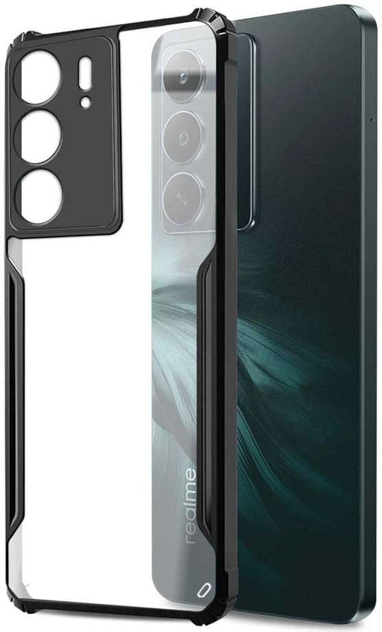 Back Cover for Realme Narzo 80 Lite 5G  (Black, Shock Proof, Pack of: 1) Image 2