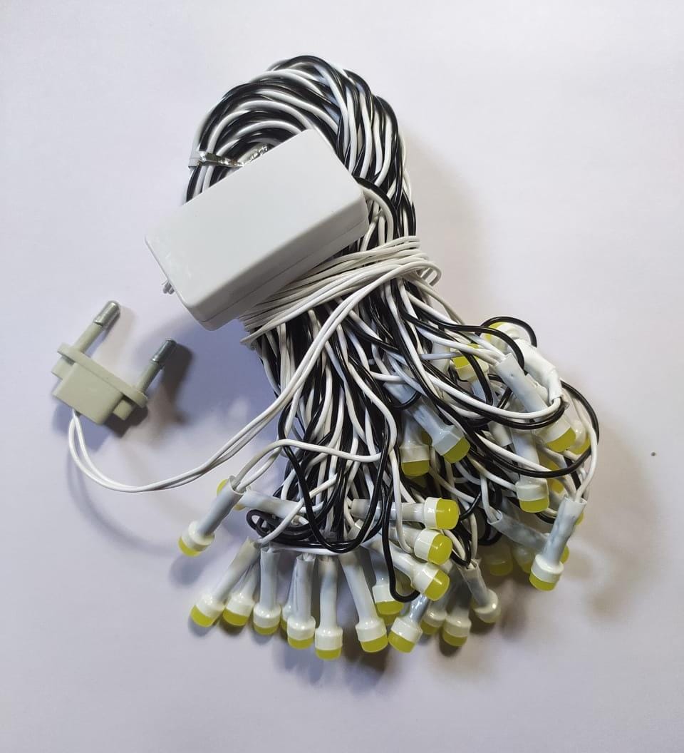 White LED Rice (Tuni) Lamp – 40 LEDs | 35 Ft Long Decorative String Light for Home, Festival & Outdoor Décor Image 2