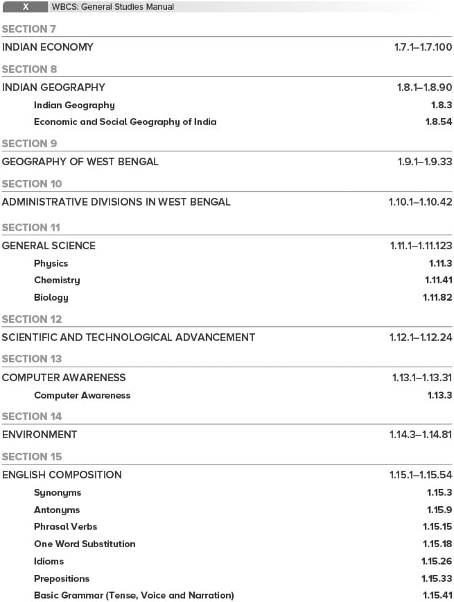 WBCS General Studies Manual (English) – 10th Edition (2025–26) by Nitin Singhania (IAS) Image 4