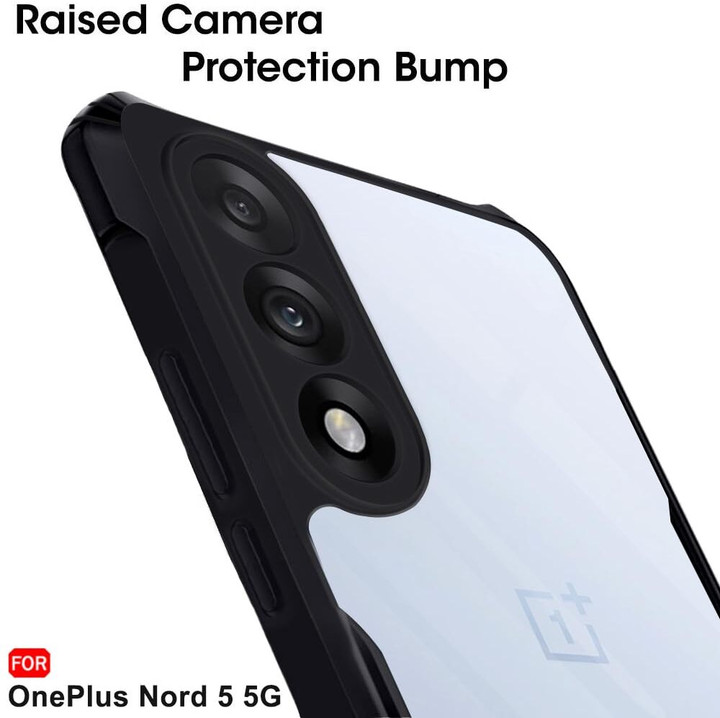 Back Cover for OnePlus Nord 5 5G – Black Rugged Armor Case (Shockproof & Slim) Image 2